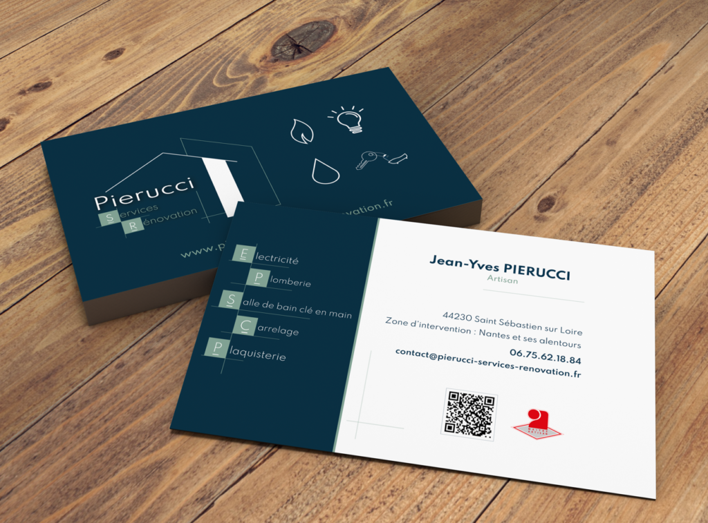 Cartes de visite Pierucci Services Rénovation